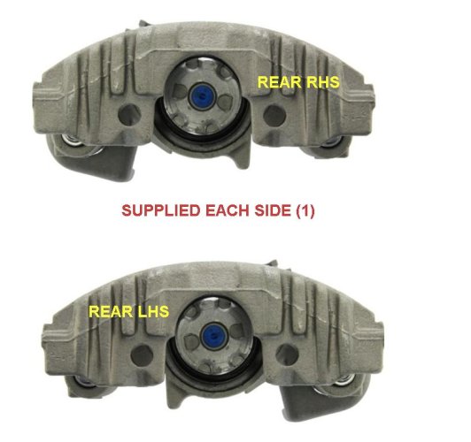 Caliper: Fiero Rear 84-87 Assembly (Spec order) EACH