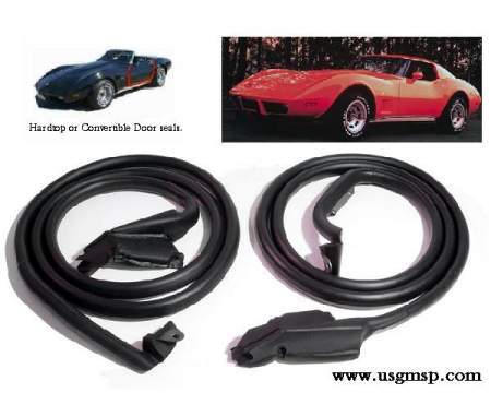 Door Seals: 69-77 Corvette - PREMUIM USA MADE