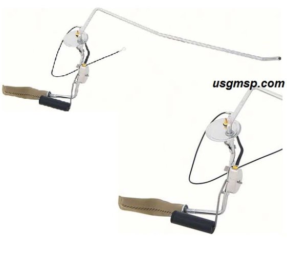 Sender Unit FUEL: 3/8th / 9.5mm  Single Line V8 68-72F