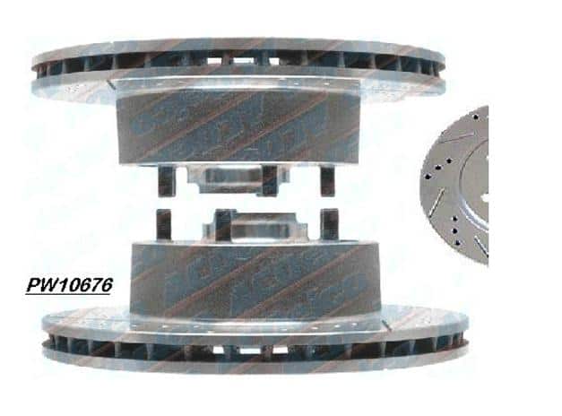 Disc Rotors: Front 67-9 F Slotted & Drilled (pr)