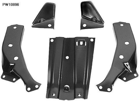 1963 Chev Front Bumper Bracket kit 5 PC/SET