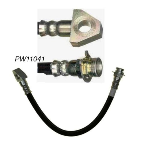 Brake hose: Corvette Front 84-87 (each)