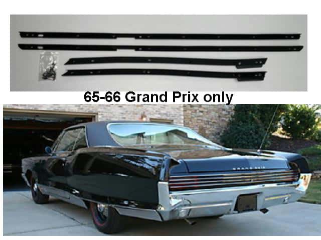 Window Felt Kit: 65-66 Full Size Pontiac GP only - 4 pce
