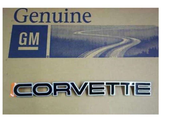 Emblem: Corvette 84-89 Rear (Disco'd)