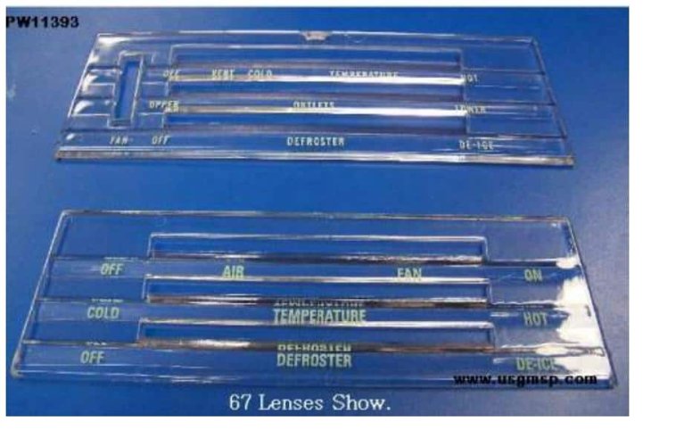Lens: Heater & AC Control Panel : 67-68 F