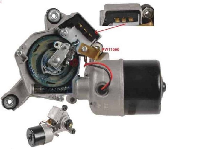 Wiper Motor: 73-83 GM Various (3 terminal)