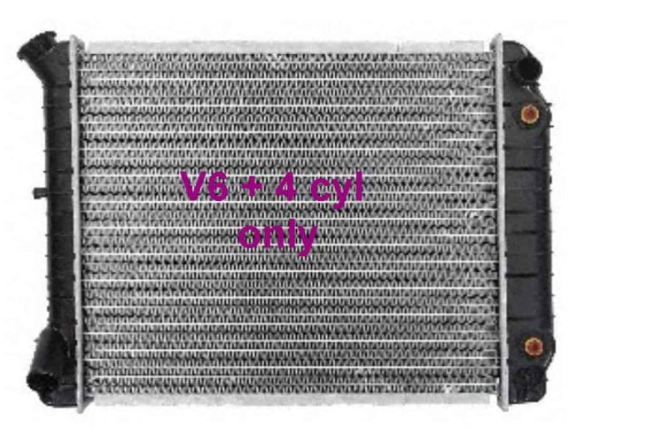 Radiator: 82-89 GM  V6 & 4cyl
