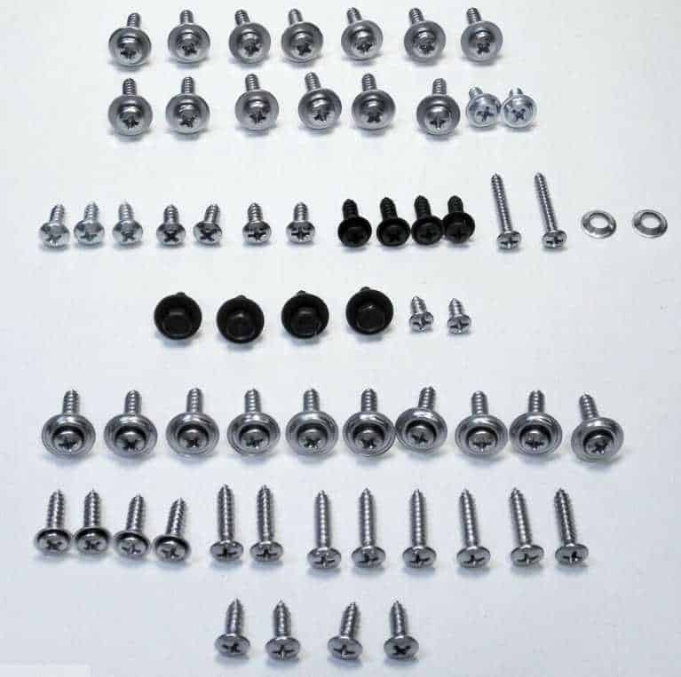 Screw Kit: 1970-73 Camaro Interior