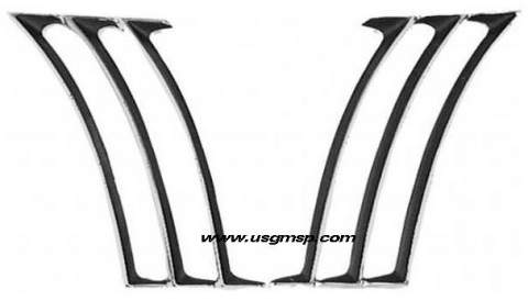 Louver Set: 69 Camaro Side 1/4 set