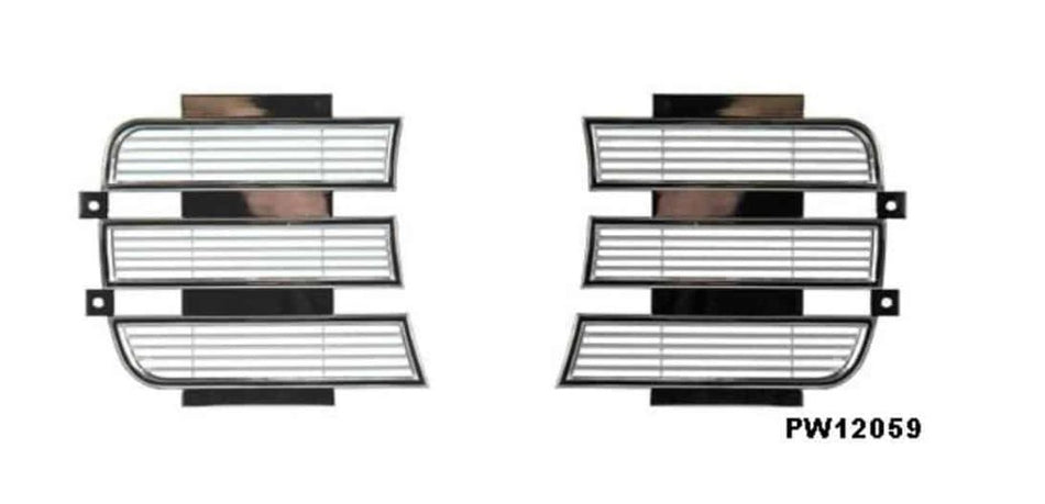 69 Camaro RS Headlight Inner Chrome Door (ea)