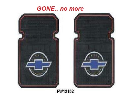 Floor Mats: "Genuine Chevrolet" - Pair set (discontinued)