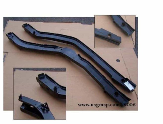 68 Camaro Rear Frame Rails Frame Rail: 1968-69 Camaro & Firebird (ea) (68 inch) – Pontiworld