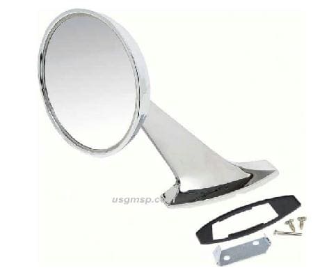 Mirror Exterior: 65-66 - Round w/BOW TIE