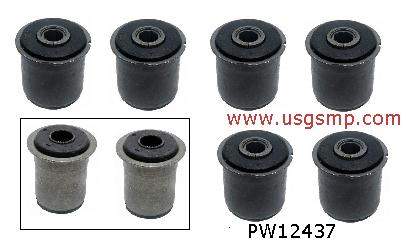 Control Arm Bush Set: Rear 65-70 Full Size - RUBBER (8)