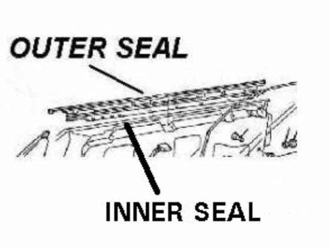 82-92 Camaro/Firebird TA - Door Glass INNER & OUTER Window Seals