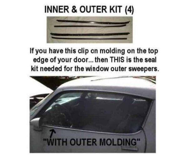 Window Felt Kit: (use w/Clipon Otr Mold) - 70-81F (4)
