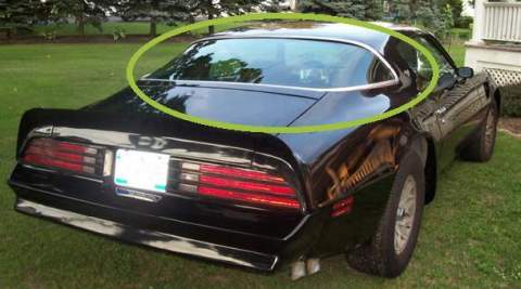 Glass: 75-81 F  REAR GLASS w/o Demister w/Tint