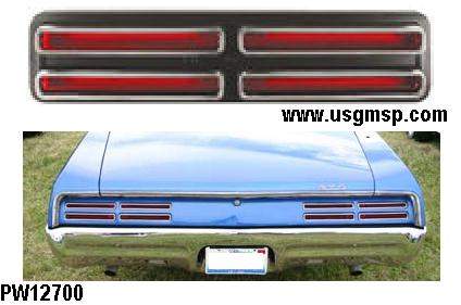 67 GTO Brake Lamp Lense (ea)