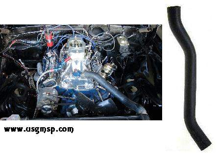 Radiator Hose: Upper 67-9 Camaro Small Block V8