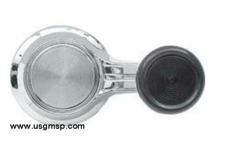 Handle: Window Winder W/Black Knob - SHORT (repro)