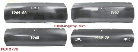 Tailgate Skin: 64-72 El Camino (ea)