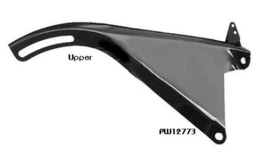 Alternator Bracket: 65-68 Big Block UPPER - black