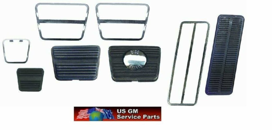 Pedal Pad Kit: 70-71 Camaro Z28 Manual w/Disc