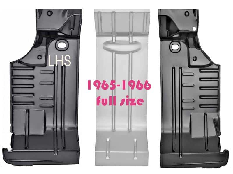 65-66 Impala/Parisienne -  Trunk Floor Set 3 piece.