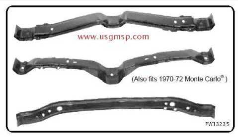 Body Mount Floor brace set: 64-67 GTO/ Chevelle/ El Camino