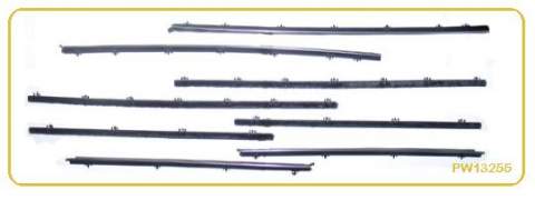Window Felt Kit: 62-65 Nova / Chevy II 2 door Post Sedan (8)