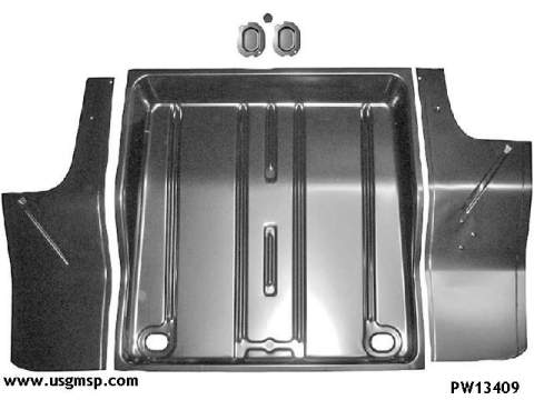 Trunk Floor: Nova / Chevy II 62-67 5 peice