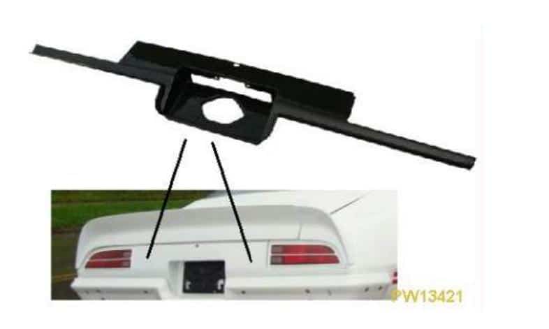 Tail Lamp Panel Cover: 70-73 Firebird Trans Am