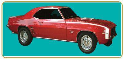Stencil kit: 69 Camaro SS hockey  fenders & Doors