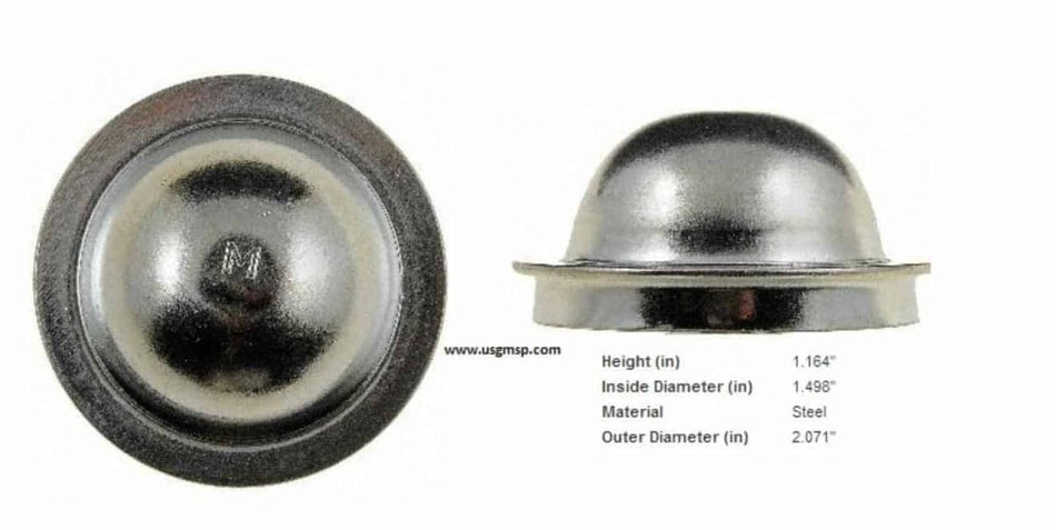 Grease Cap: 70-92 Front Wheel Bearing