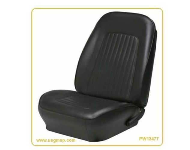 Seat Trim: 67-68 Camaro Front Seat Trims - Std - Pair