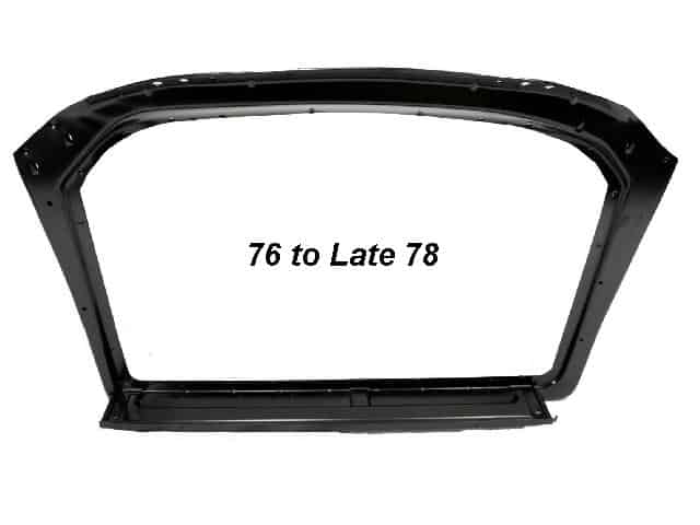 Radiator Support: Corvette 76 - Late 78 - NEW