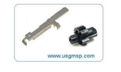 Sector gear & rack: 69-90 NON tilt Steering column 8 tooth