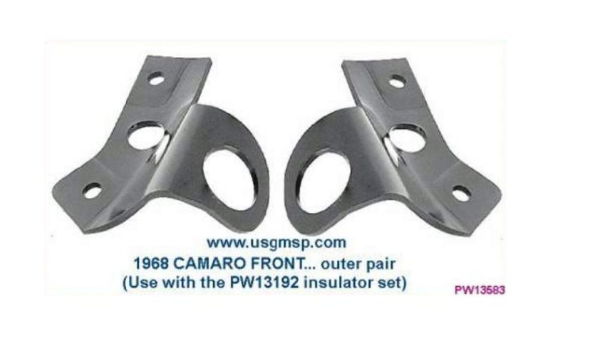Bracket - Bumper Front Outer - 68 Camaro (ea)