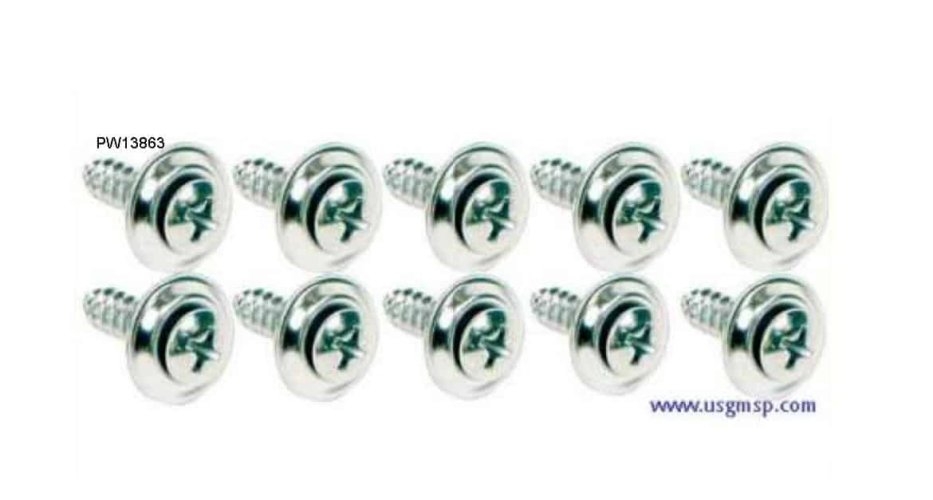 Kick Panel Screw Kit: 67-9F & 66-72 GM