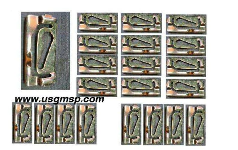 Clip Set: Windscreen 66-67 Nova & 67 & 68 Full Size