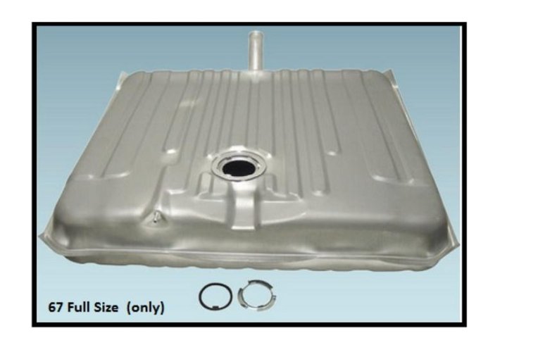 Fuel Tank: 67 Full size - Impala/Parisienne - USA Catalina / Bonneville