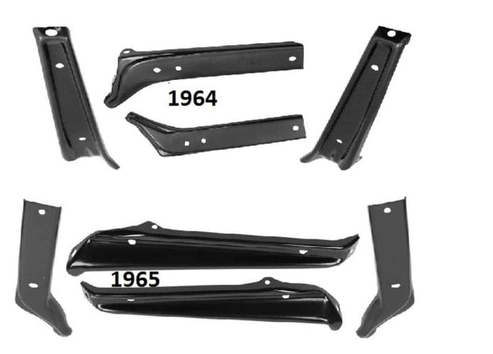 Bumper Bracket Set: 64-65 Chevelle / El Cam FRONT