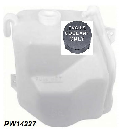 Radiator Overflow Bottle: Camaro 78-81 w/Cap