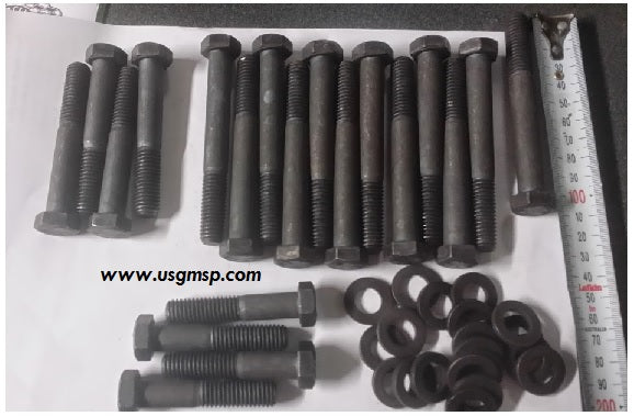 Head Bolt Kit: Pontiac V8 - 326,350,389,421,400,455. (Cast Iron)