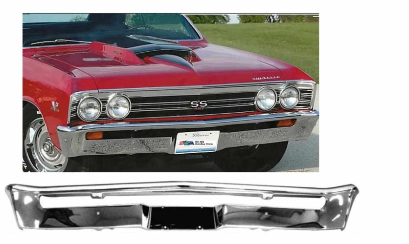 Bumper: 1967 Chevelle / El Camino (Front)