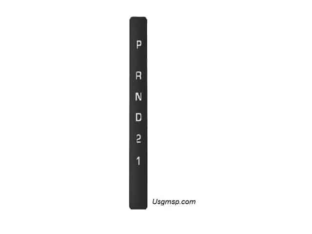 Console Shifter plate decal: 70-81F
