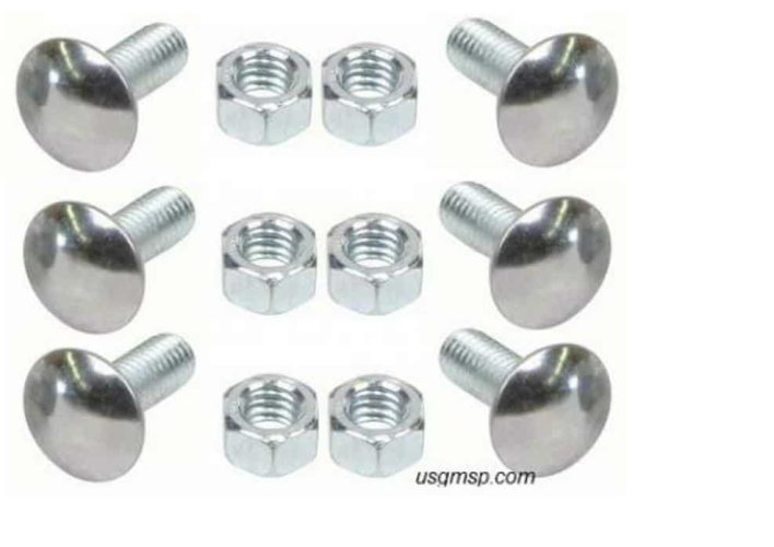 Bumper Bolt Kit: 70-73 RS C amaro Front