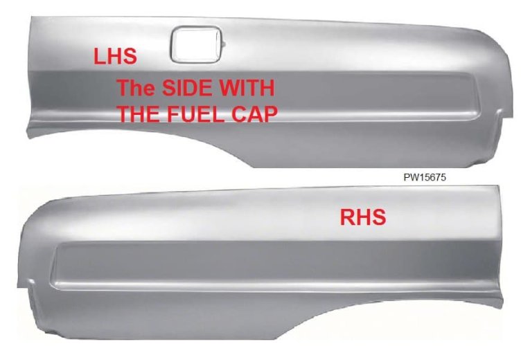 64 Chev Impala/ Belair Rear 1/4 patch panels (ea)- DISCO'd