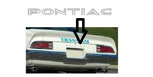 thumbnail image 2 of 1970-73 Pontiac Firebird Tail Panel Lettering Emblem - Individual Letters (The Parts Place Inc.) 2 of 5