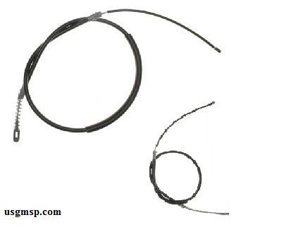 Cable Handbrake: 90-92 F Rear w/DRUMS (pr)